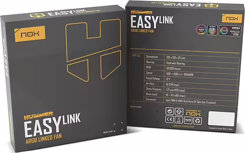 NOX NXHUMMERELINKWH sistema de refrigeración para ordenador Carcasa del ordenad | NXHUMMERLINKWH | 8436587974656 imagen 7