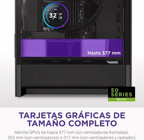 Caja NZXT H3 Flow mATX Mini-ITX Negra (CC-H31FB-01) | 5056547207988 imagen 4