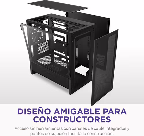 Caja NZXT H3 Flow mATX Mini-ITX Negra (CC-H31FB-01) | 5056547207988 imagen 8