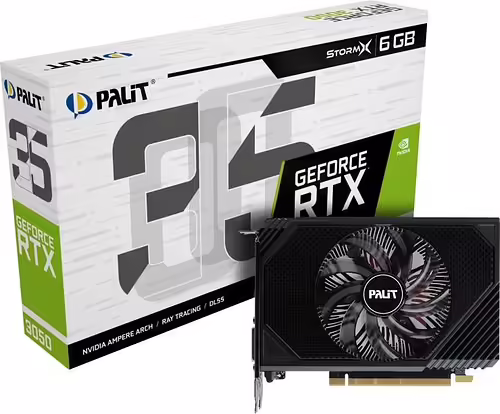 Palit GeForce RTX 3050 StormX NVIDIA 6 GB GDDR6 | NE63050018JE-1070F | 4710562244168 imagen 8