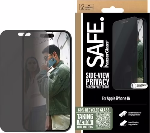 PanzerGlass SAFE. by ® Privacy Screen Protector iPhone 16 | 15 | Ultra-Wide Fit | SAFEP95875 | 5715685002694 imagen 2