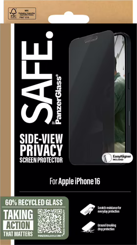 PanzerGlass SAFE. by ® Privacy Screen Protector iPhone 16 | 15 | Ultra-Wide Fit | SAFEP95875 | 5715685002694 imagen 3