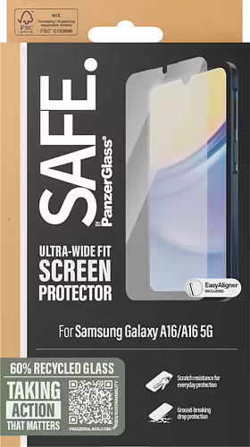 PanzerGlass SAFE. by ® Screen Protector Samsung Galaxy A16 | A16 5G | Ultra-Wid | SAFE93811 | 5715685014949 imagen 3