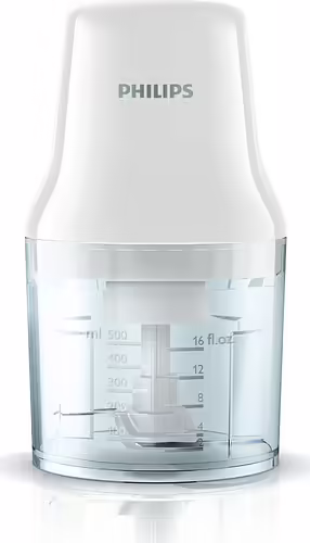 Philips Daily Collection Picadora 450 W con recipiente de plástico de 0,7 l y 2 | HR1393/00 | 8710103618706 imagen 2