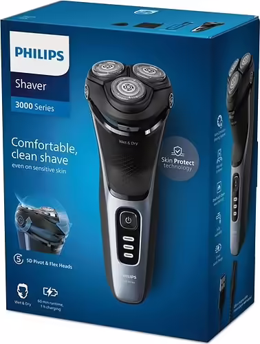 Philips Shaver 3000 Series S3243/12 Afeitadora eléctrica en seco y en húmedo | 8720689018593 imagen 2