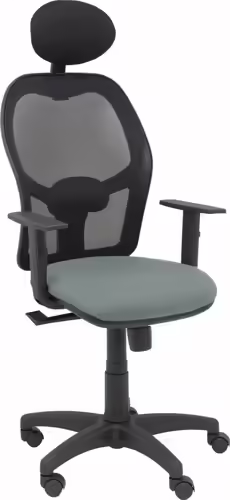 Piqueras y Crespo Silla Alocén malla negra asiento bali gris brazos regulables | 345SM840B220B10CRNC | 8436586628901 imagen 2
