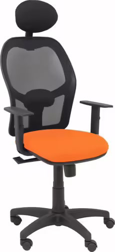 Piqueras y Crespo Silla Alocén malla negra asiento bali naranja brazos regulabl | 345SM840B308B10CRNC | 8436586628932 imagen 2
