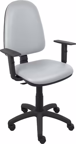 Piqueras y Crespo Silla Ayna similpiel gris claro brazos regulables | 04CPSP40B10 | 8435501007715 imagen 2