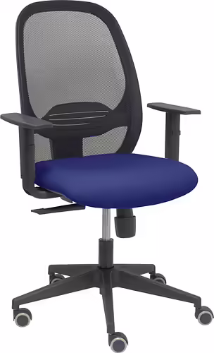 Piqueras y Crespo Silla Cilanco negra malla negra asiento bali azul marino brazo | 354SNM840B200B10CRP | 8436586626785 imagen 2