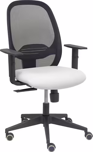 Piqueras y Crespo Silla Cilanco negra malla negra asiento bali blanco brazo regu | 354SNM840B10B10CRP | 8436586626228 imagen 2