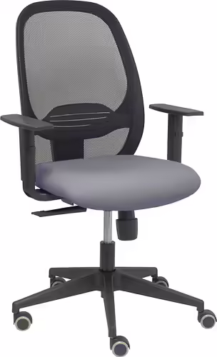 Piqueras y Crespo Silla Cilanco negra malla negra asiento bali gris brazo regula | 354SNM840B220B10CRP | 8436586624408 imagen 2