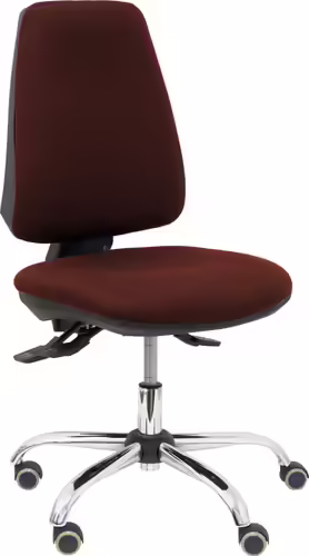 Piqueras y Crespo Silla Elche S 24 horas bali marron oscuro base cromada ruedas | 14ASB463CRRP | 8436586627263 imagen 2