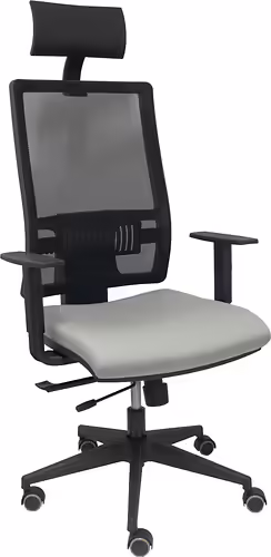 Piqueras y Crespo Silla Horna traslack bali gris claro brazos regulables ruedas | 10TKM840B40B10CRPC | 8436586627577 imagen 2