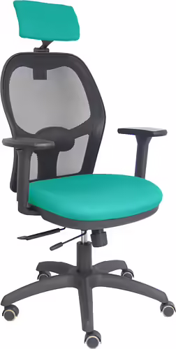 Piqueras y Crespo Silla Jorquera traslack malla negra asiento bali turquesa braz | 15TKM840B39B3DRPCR | 8436586628093 imagen 2