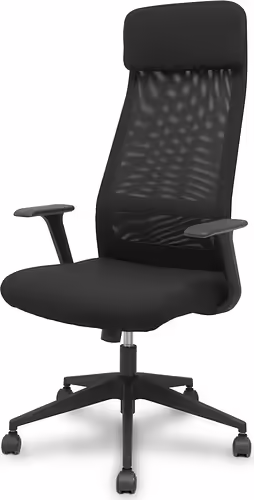 Piqueras y Crespo Silla Pro536 basculante tela negra brazos fijos | 536B00SWRN | 8435501019565 imagen 2