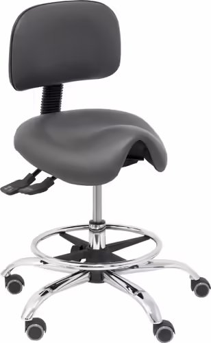 Piqueras y Crespo Taburete Zarza similpiel gris oscuro | T19ASSP600CRRP | 8436586624392 imagen 2