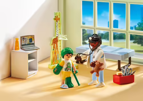 Playmobil action heroes: pediatria con osito de peluche | 4008789716194 imagen 4