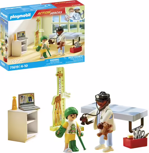 Playmobil action heroes: pediatria con osito de peluche | 4008789716194 imagen 5