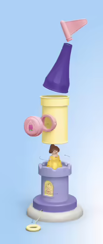 Playmobil junior disney: caja de musica de bella | 4008789714589 imagen 3