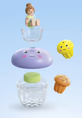 Playmobil junior tinti: familia de medusas de colores | 4008789714398 imagen 6