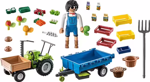 Playmobil tractor con remolque | 4008789712493 imagen 2