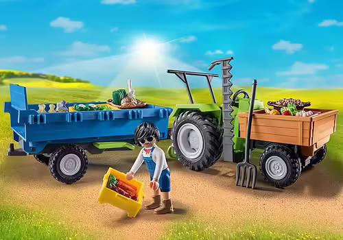 Playmobil tractor con remolque | 4008789712493 imagen 3