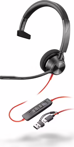 POLY Auriculares monoaurales Blackwire 3310 con certificación Microsoft Teams U | 8X216AA | 197498429014 imagen 5