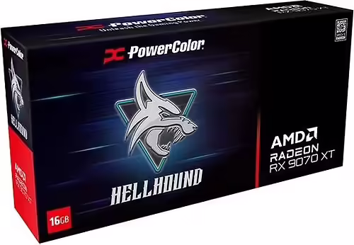 PowerColor Hellhound Radeon RX 9070 XT AMD 16 GB GDDR6 | RX9070XT 16G-L/OC | 4713436175742 imagen 7