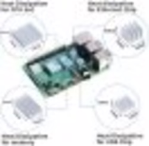 Raspberry pi Disipador de calor pack compatible PI 4 blanco | 202-0460 | 0192530266305 imagen 2