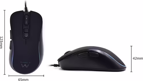 Ratón Ewent mano derecha USB tipo A Í“ptico 3600 DPI Negro | PL3302 | 8052101430448 imagen 5