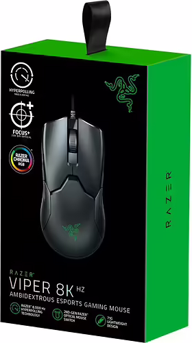 Raton Razer VIPER 8K ratón mano derecha USB tipo A Í“ptico 20000 DPI RZ01-03 | RZ01-03580100-R3M1 | 8886419333135 imagen 7