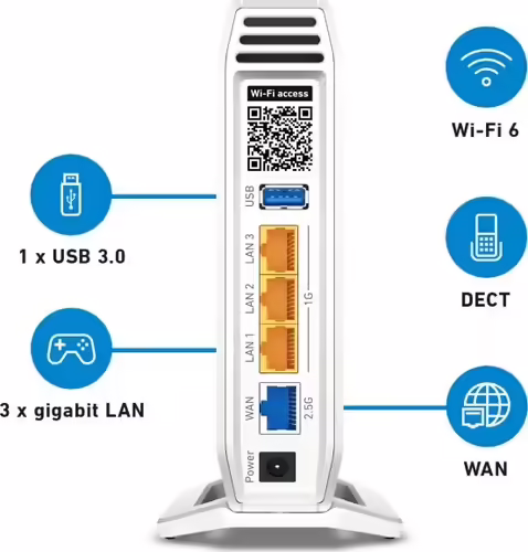 ROUTER AVM FRITZ!Box 4060 International - Router 4x4 WiFi AX 6000 Mbit/s, interf | 20002952 | 4023125029523 imagen 2