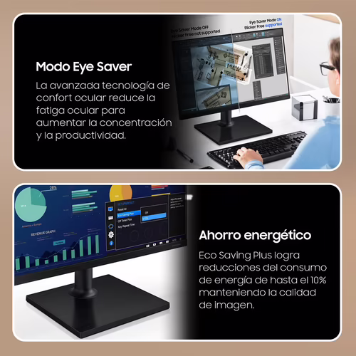 Samsung Monitor PC Profesional 27? Essential S3 S30GD FHD 100Hz | LS27D304GAUXEN | 8806095803043 imagen 3