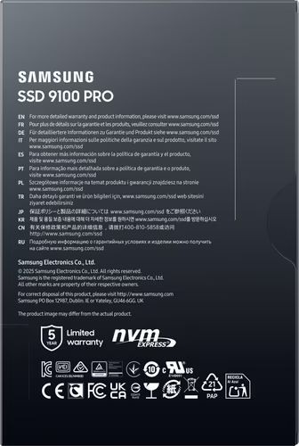Samsung MZ-VAP4T0 4 TB M.2 PCI Express 5.0 NVMe V-NAND TLC | MZ-VAP4T0BW | 8806095811703 imagen 7