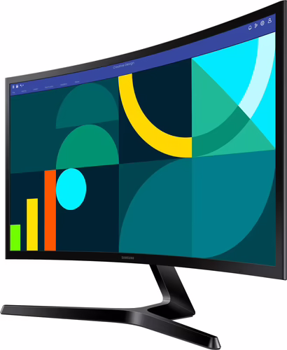 SAMSUNG MONITOR CURVO ESSENTIAL S3 S24D366GAU  24/ FULL HD/ NEGRO VGA / HDMI / V | LS24D366GAUXEN | 8806095638621 imagen 2