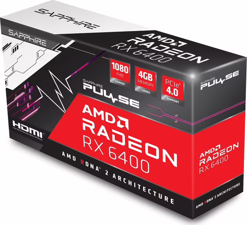 Sapphire PULSE 11315-01-20G tarjeta gráfica AMD Radeon RX 6400 4 GB GDDR6 | 4895106292093 imagen 6