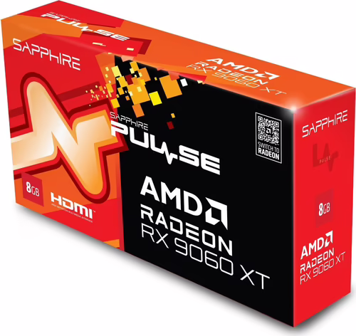 Sapphire PULSE AMD Radeon RX 9060 XT 8GB GPU GDDR6 | 11350-04-20G | 4895106296404 imagen 6