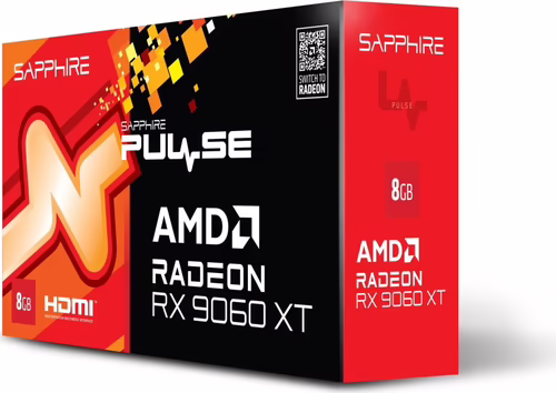 Sapphire PULSE AMD Radeon RX 9060 XT 8GB GPU GDDR6 | 11350-04-20G | 4895106296404 imagen 7