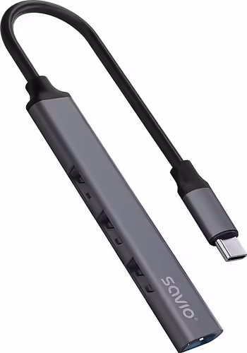SAVIO HUB USB(C) - 3 X USB(A) 2.0 + 1 X USB(A) 3.1 | SAVAK-71 | 5901986048497 imagen 3