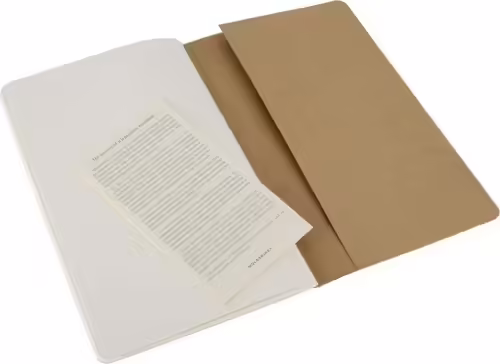 SET DE 3 LIBRETAS MOLESKINE CAHIER MARRON KRAFT L QP418 | 9788883705007 imagen 3