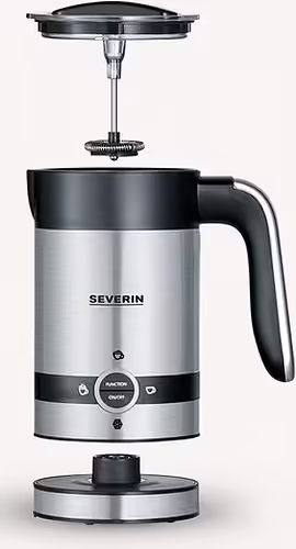 Severin SM 3584 espumador o calentador de leche Automático Negro, Acero inoxida | SM3584 | 4008146032974 imagen 2