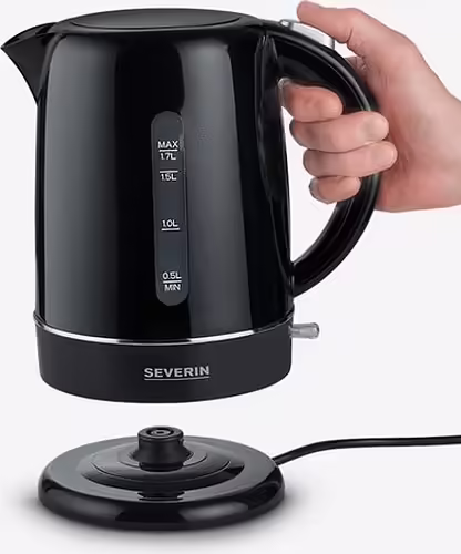 Severin WK 4322 tetera eléctrica 1,7 L 2200 W Negro | WK4322 | 4008146042539 imagen 2