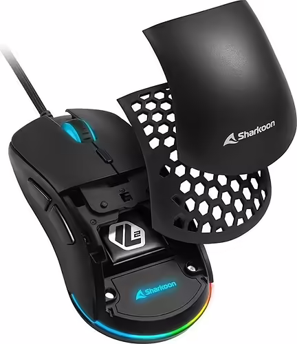 Sharkoon Light² 180 ratón Ambidextro USB tipo A Í“ptico 12000 DPI | 4044951031085 imagen 3