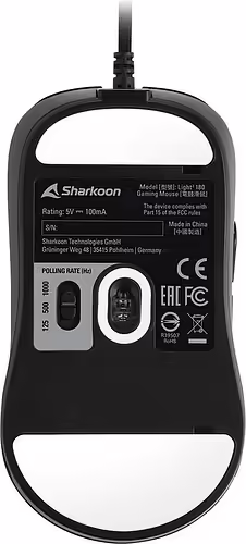 Sharkoon Light² 180 ratón Ambidextro USB tipo A Í“ptico 12000 DPI | 4044951031085 imagen 8