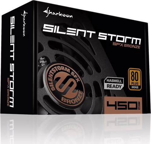 Sharkoon SilentStorm SFX Bronze Fuente de alimentacion 450w ATX 80 plus bronze n | 4044951016402 imagen 3