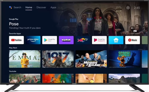 Televisor 70` Sharp Aquos 4K Ultra Hd Android TV C70CL5EM2AB | 4050100273 | 5903802462531 imagen 7