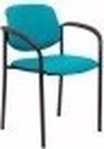 SILLA FIJA VILLALGORDO CHASIS BRAZOS NEGRO SIMILPIEL VERDE 27NSPVECB | 8435501003274 imagen 2