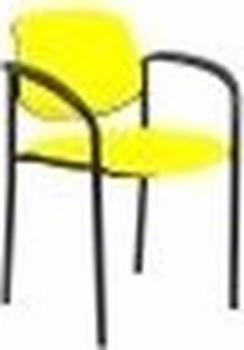 SILLA FIJA VILLALGORDO CHASIS NEGRO BRAZOS SIMILPIEL AMARILLO 27NSPAMCB | 8435501003236 imagen 2
