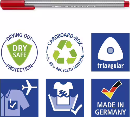 Staedtler triplus fineliner 334 rotulador de punta fina Multi 6 pieza(s) | 334 SB6CS3 | 4007817011058 imagen 7