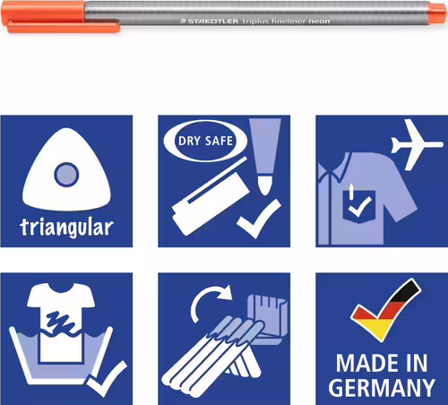 Staedtler triplus fineliner 334 rotulador de punta fina Multi 6 pieza(s) | 334 SB6CS3 | 4007817011058 imagen 8